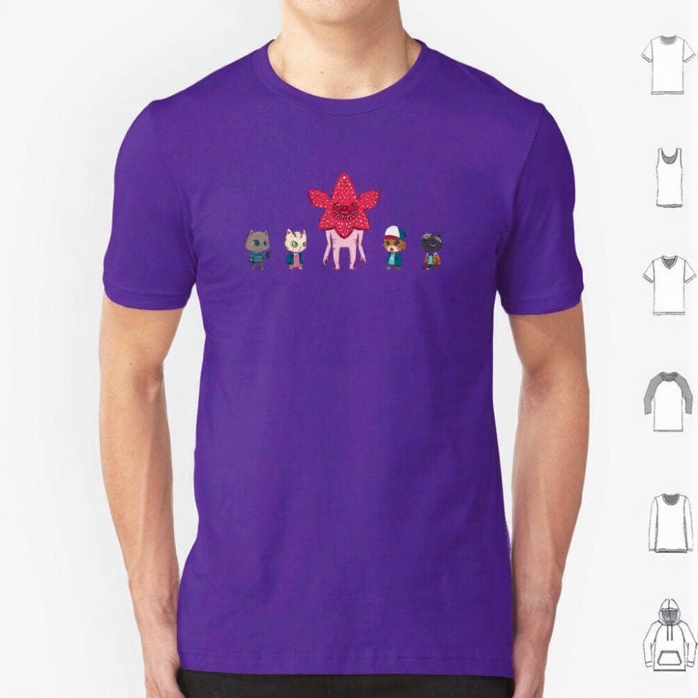 T-shirt homme Stranger Things Stranger Kittens – coloris Violet