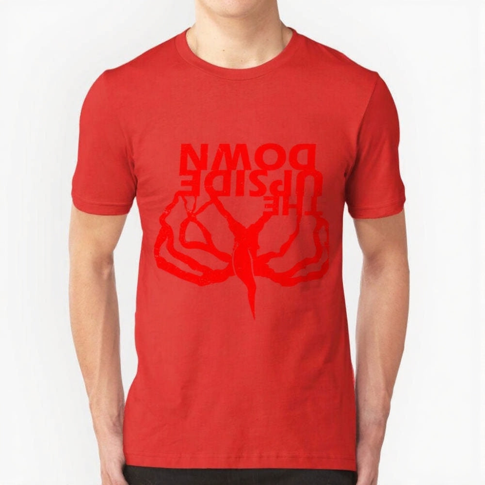 T-shirt homme Stranger Things Upside Down miroir – coloris Rouge